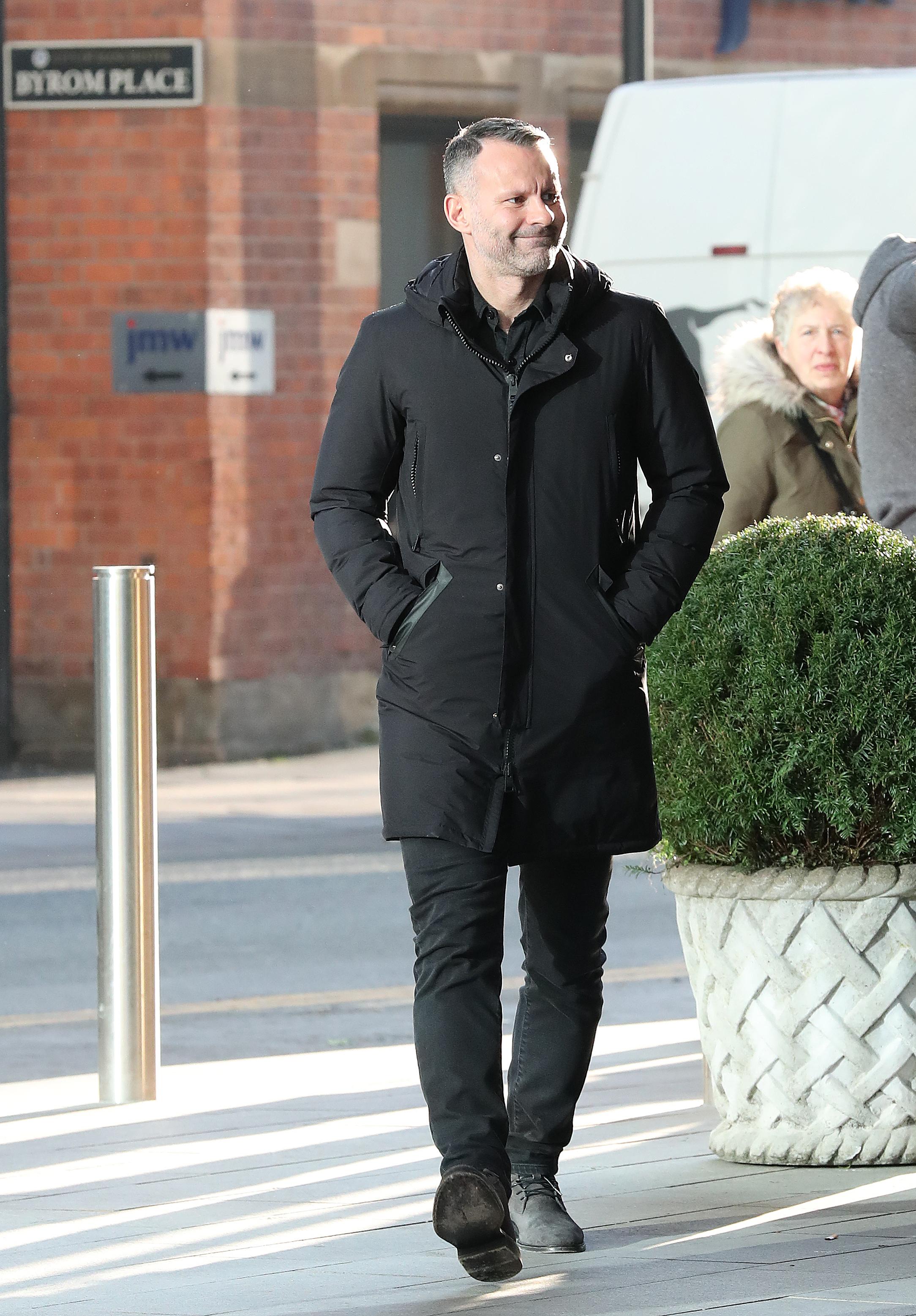  Ryan Giggs was in jolly mood joining Ferguson for a lunch