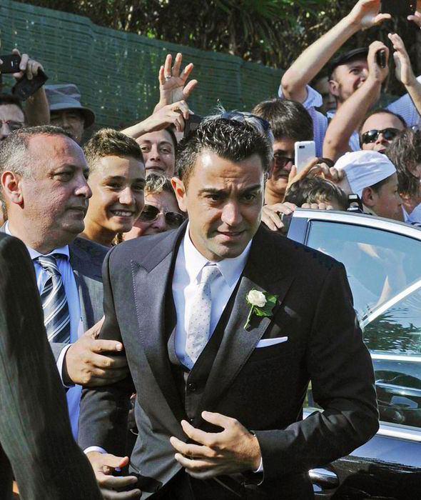 Barcelona, Xavi, wedding, pics