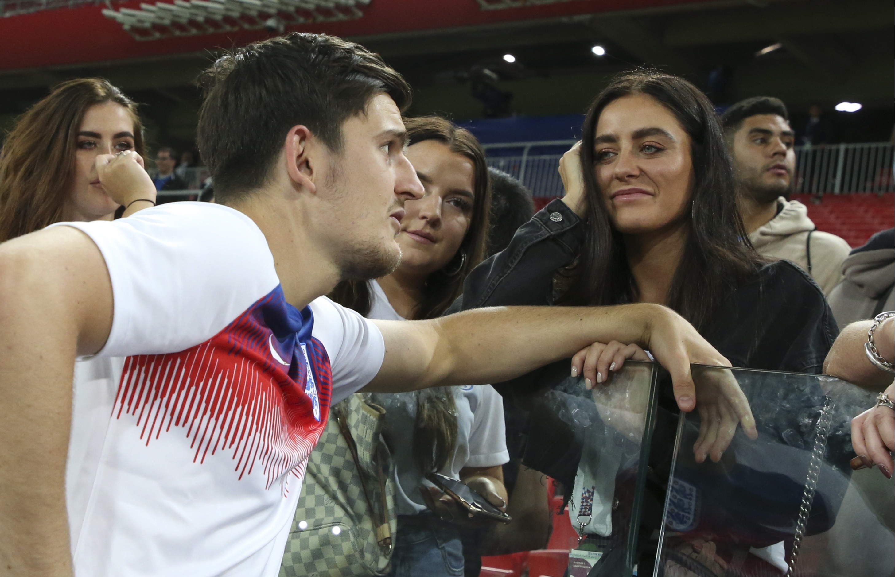 Hawkins was in Russia in 2018 to cheer on Maguire at the World Cup